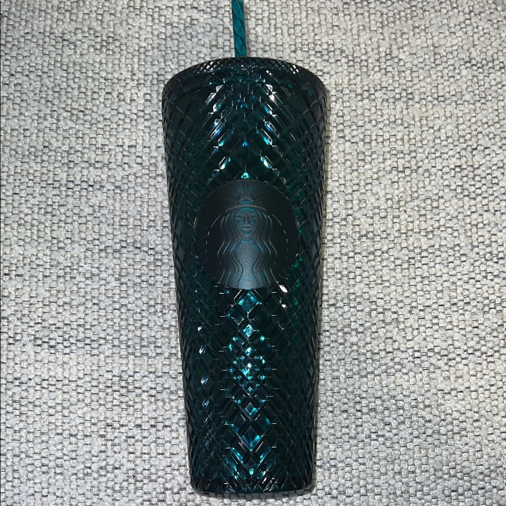 Starbucks 2021 holiday Emerald Green Jewel Textured Tumbler